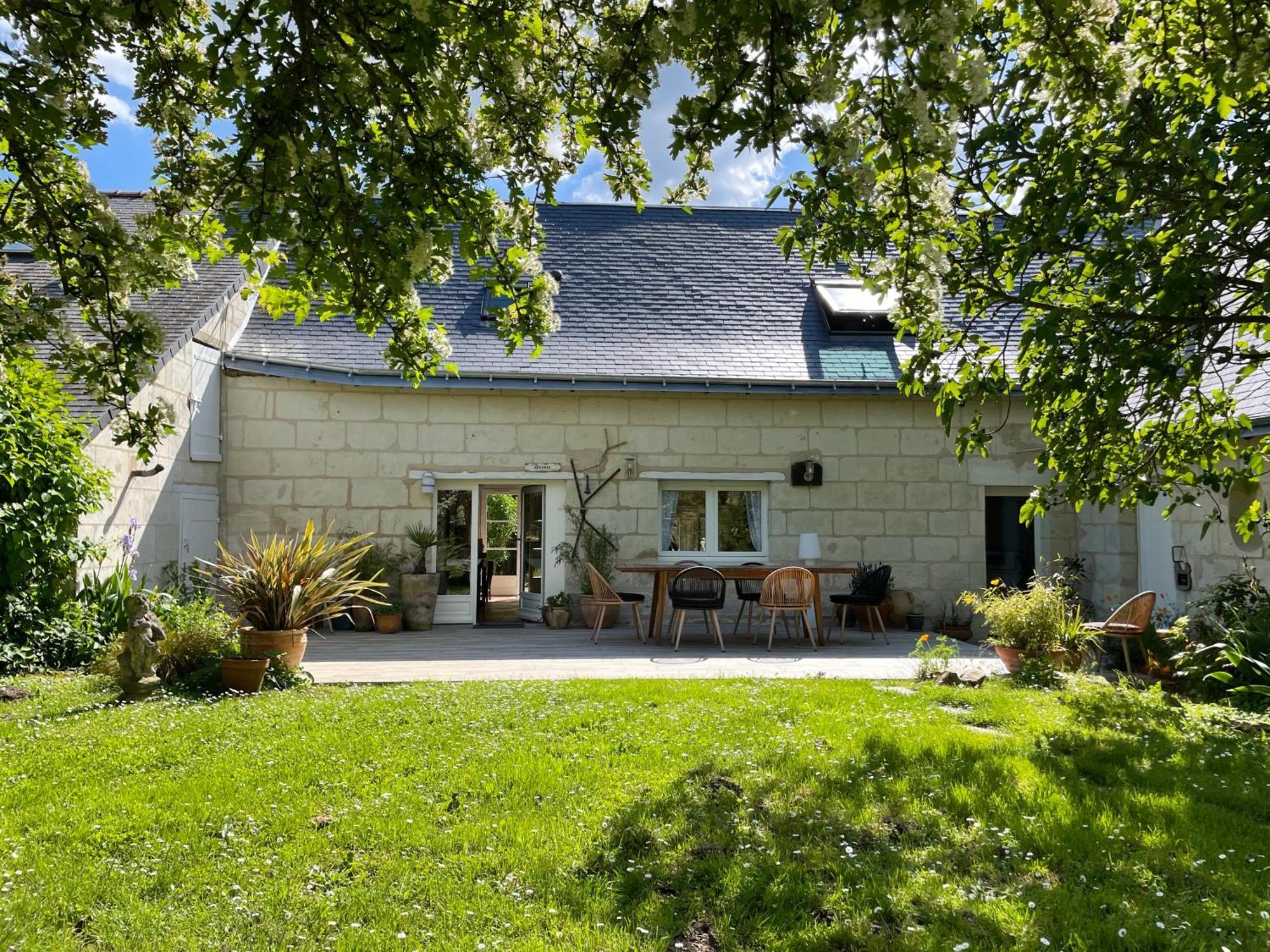 Chambres D Hotes Avec Piscine Et Spa La Foliere Saumur Villebernier Exterior foto